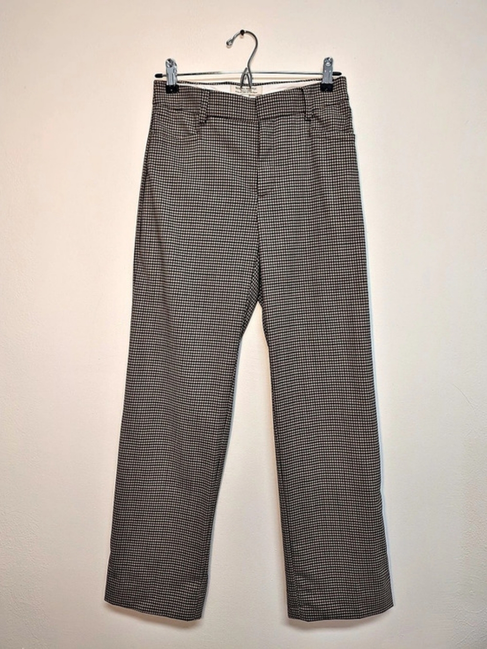 Banana Republic Houndstooth Straight Leg Pants in Brown Size 0P